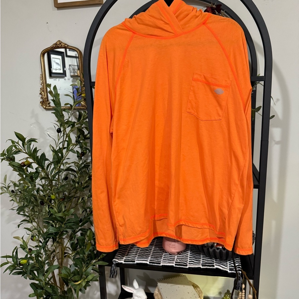 Dickies Orange Sweatshirt Hoodie Casual Comfort size xl
